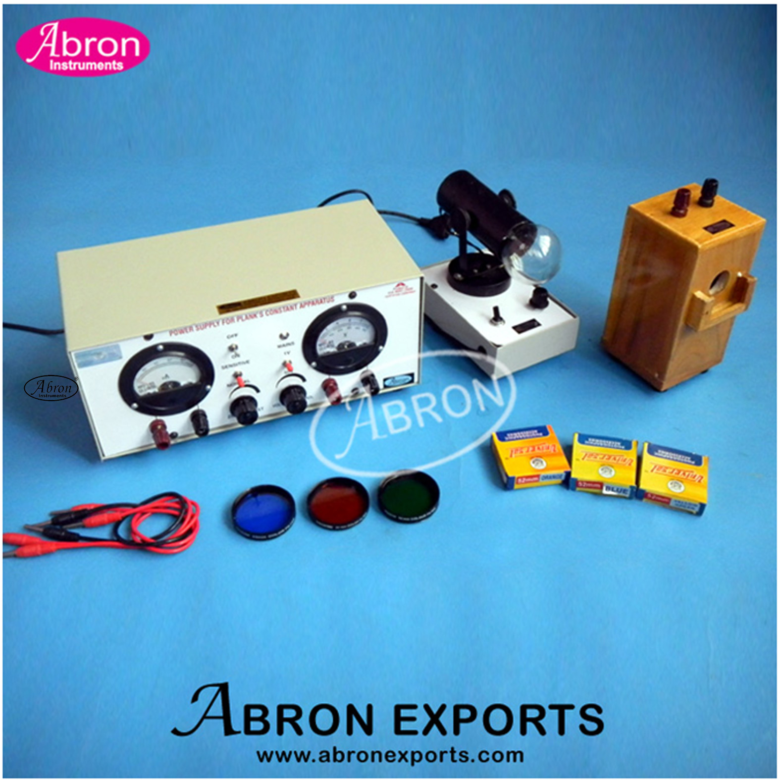Photo Cell Tube with lamp house filters 2 meters With power supply to study response of light abron AE-1372B